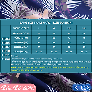 Đồ bơi áo tắm cho người trung tuổi, dáng váy quần sooc đùi dài, tôn dáng tránh lộ bụng, bikini trung niên cho mẹ cho bà size lớn | KT007
