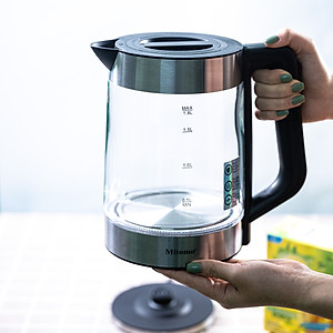 Bình đun siêu tốc Thủy tinh Mitomo ST-220 dung tích 1.8L Hàng chính hãng