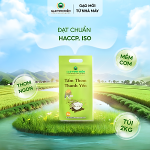 Gạo Tấm Thơm Thanh Yến Vinh Hiển Túi 2KG - Mềm ngon, ngọt cơm, ngọt cháo