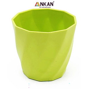 Chậu nhựa xoắn trồng cây ANKAN cho hoa hồng, cây cảnh mini, trồng rau, để bàn, treo ban công
