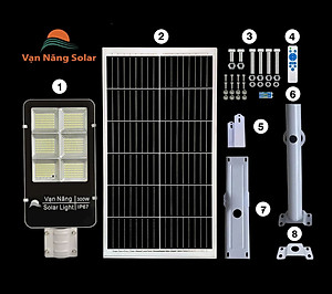 Đèn đường năng lượng mặt trời Vạn Năng Solar 300w