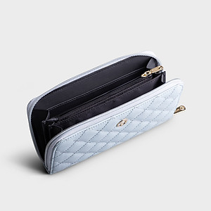 Ví Yuumy ( Thời trang nữ họa tiết caro - Ví da Seasand YV74 )