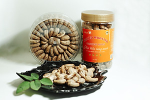 Hạt điều rang muối Hồng Đức - Đặc sản hạt Điều Bình Phước chứng nhận OCOP - Loại cao cấp có vỏ lụa - Quà tết ý nghĩa tặng người thân và đối tác