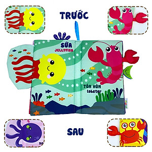 Sách Vải Tương Tác Cho Bé Đoán Đuôi Con Vật - Khám Phá Đại Dương