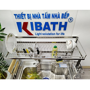 Kệ Úp Chén Trên Bồn Rửa Kibath Inox 304 1 Tầng, KB-909
