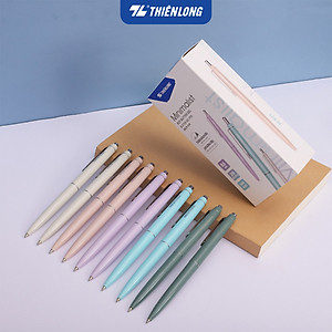 Combo 5/10/20 Bút gel B - Minimalist Butter Gel Thiên Long - Premium tip - Mực Xanh - Màu thân ngẫu nhiên