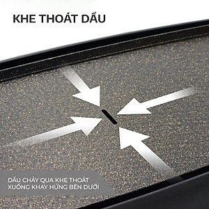 Bếp Nướng Điện Không Khói Cao Cấp Seka SK540 Công Suất 1800W, Vỉ Nướng Nhôm Phủ Chống Dính - Hàng Chính Hãng