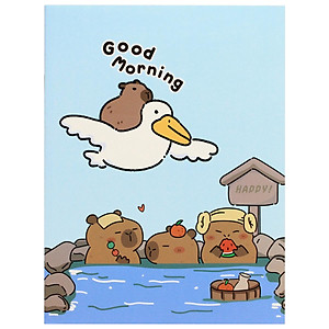 Tập Học Sinh Capybara - 4 Ô Ly - 200 Trang 80gsm - The Sun (Mẫu Bìa Giao Ngẫu Nhiên)