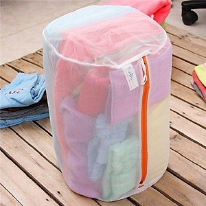 Túi lưới giặt quần áo dạng ống Okazaki cao cấp an toàn & bền dai - Hàng nội địa Nhật Bản.