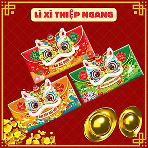 Xấp 10 Bao Lì Xì Tết Chúc Mừng Năm Mới Mừng Tuổi Con Cháu Nhiều Mẫu Đa Dạng Khổ Ngang