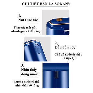 Bàn là hơi nước cầm tay mini SOKANY - SK3069B công suất 1200W ủi được cả khô cả hơi nước - Hàng chính hãng