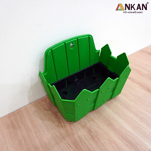 Chậu Nhựa Trồng Cây ANKAN Để Treo Ban Công, Treo Tường, Ngoài Trời, Sân Vườn, Kích Thước 24 x 19cm, Nhựa Cao Cấp