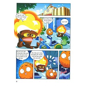 Sách Trái cây đại chiến Zombie - Thế giới khủng long: Tập 9 - Trên đảo khủng long