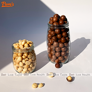 Hạt Macca Nữ Hoàng Size 30-32 Pams 250g/hộp - Mắc ca Úc Giòn Béo, Thơm Ngon, không cần dùng khui hạt