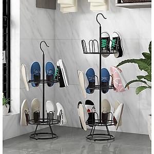 Giá  kệ phơi giày dép thép không gỉ 360 độ giản nhiều tầng để ngoài trời ban công lưu trữ gia đình- hàng loại 1 - Chính hãng MINIIN 