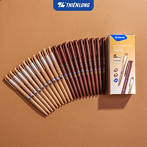 Combo 5/10/20 Bút gel B - Buttersmooth Gel Thiên Long GELB-032 - Premium Tip viết êm, trơn - Mực Xanh - Thân ngẫu nhiên