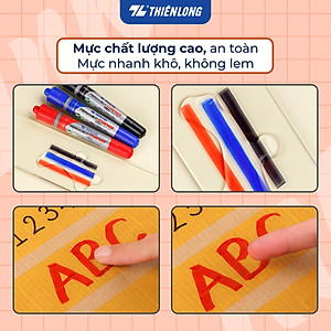 Bộ  6 Mực bút lông dầu Thiên Long PMI-01