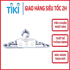 Set 10 chiếc móc áo mỏng trẻ em Hara 185 hàng cao cấp - giao màu ngẫu nhiên