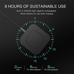 ROGTZ - Thiết bị thu phát Bluetooth 5.0 2 trong 1 BT-13 Kết nối âm thanh không dây Kết nôi đa dạng Android/IOS/Tablet/PC/Laptop/CD/Mp3-Player Ổn định Âm thanh mượt mà Cổng 3.5mm Pin 200mAh/3.7V Khoảng cách 10m Dải tần 2.402GHz - 2.480GHz Hàng Chính Hãng