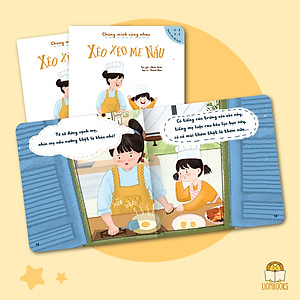 Set 3 cuốn Chúng Mình Cùng Nhau (Em Thương Cún Lắm, Bố Ơi Đi Nào, Xèo Xèo Mẹ Nấu) - Sách Cho Bé 0-3 4-6 Tuổi Gắn Kết Tình Cảm Gia Đình