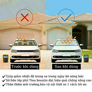 Dù Che Nắng Ô Tô ( Cao Cấp ) Tặng Kèm Bao Da - Ô Che Cách Nhiệt Tấm Kính Chắn Xe Hơi Giảm Nhiệt Độ Nội Thất