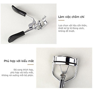 Dụng cụ bấm mi HIDATI INOX cho hàng mi cong dài lâu Cán Đen - Kẹp Bấm Mi cao cấp nhỏ gọn tiện dụng dễ dàng mang theo