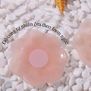 HỘP 10 Miếng Dán Ngực Silicon Hình Hoa Siêu Chắc Chắn Tiện Lợi Cho Phái Đẹp Hàng Chính Hãng Túi 10 Miếng