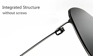 Xiaomi Xiaomi Mijia cổ điển vuông kính mát Pro khung thép không gỉ Nylon ống kính phân cực UV bảo vệ chống lại dầu vết bẩn screwless