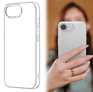 Ốp lưng dẻo Silicon trong suốt cho iPhone 16e hiệu Ultra thin (mỏng 0.6mm) - Hàng nhập khẩu
