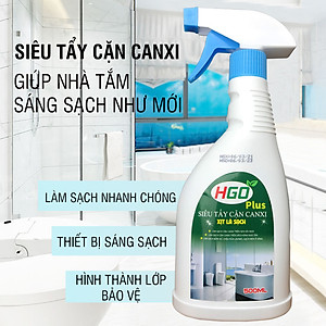 Combo 3 chai tẩy cặn canxi + tẩy dầu mỡ + bột thông cống HGO-NEW3 tiết kiệm 20%