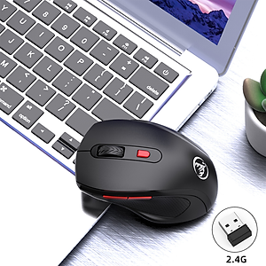 Chuột không dây HXSJ T67 Receiver USB 2.4G - Hàng Chính Hãng