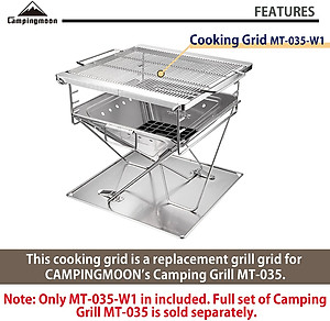 Phụ kiện vỉ lưới nướng bếp dã ngoại Campingmoon MT-035W1