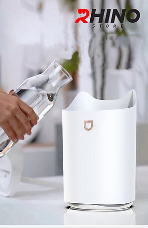 Máy phun sương tạo ẩm cỡ lớn Rhino H802 3000ml, 2 lõi phun, tích hợp đèn 7 màu, dung tích lớn cho không gian rộng - Hàng chính hãng