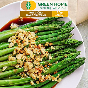 Hạt Giống Măng Tây Xanh Greenhome, Gói 0.5g~30 hạt, Dễ Trồng Quanh Năm, Nảy Mầm Cao, Thu Hoạch Nhanh, Năng Suất Cao T19