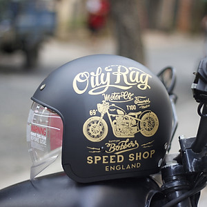 Mũ bảo hiểm Royal kính âm M139 tem V5 đen