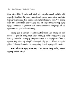 Quản Lý Tài Chính Thực Chiến Cho Doanh Nghiệp Nhỏ Và Vừa