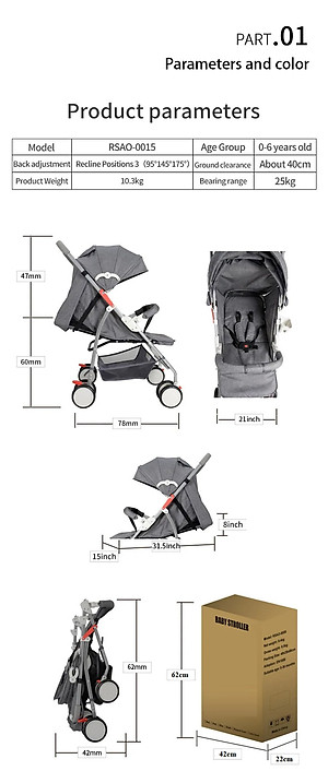 Xe đẩy cho bé du lịch A2 - Khung cao cấp siêu nhẹ, gấp gọn, bảo hành 12 tháng chính hãng