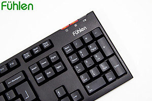 Bàn phím không dây Gaming/ Văn phòng Fuhlen L411w- Tuổi thọ 20 triệu lần nhấn, BH 2 năm,Tặng kèm pin- Hàng chính hãng