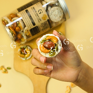 Snack gạo lứt phủ granola siêu hạt GUfoods - Bữa ăn nhẹ tiện lợi, Giàu dinh dưỡng, Ăn vặt healthy, Eat clean, Thuần chay