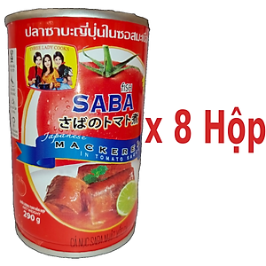 Cá Nục Saba Nhật Sốt Cà 290g Hiệu Ba Cô Gái Lốc 8 Lon (290G x 8)