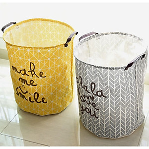 Sọt Đựng Quần Áo Bằng Vải - họa tiết ngẫu nhiên