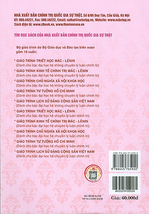 Combo Giáo Trình Tư Tưởng Hồ Chí Minh + Giáo Trình Chủ Nghĩa Xã Hội Khoa Học (Dành Cho Bậc Đại Học Hệ Không Chuyên Lý Luận Chính Trị) - Bộ mới năm 2021