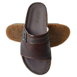 Dép Nam Quai Ngang Đế Doctor BIGGBEN Da Bò Thật DN338