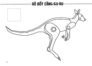 Sách Tô Màu - Thế Giới Rô Bốt Và Xe Cộ: Rô Bốt Thú