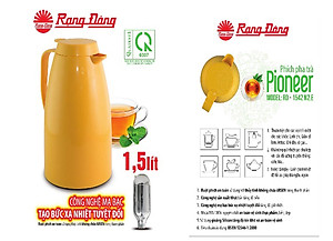 Phích nước pha trà 1542 N2 1,5 Lít Rạng Đông (Màu ngẫu nhiên)