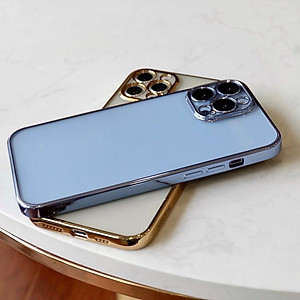 Ốp lưng dẻo trong viền màu bảo vệ camera Sulada cho iPhone 14 ProMax / 14 Pro / 14 Plus / 14 – hàng nhập khẩu