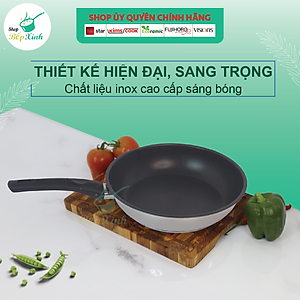 Chảo chống dính 3 đáy inox 430 Fivestar Standard bếp từ ( 16cm /20cm / 22cm/ 24cm /26cm /28cm )