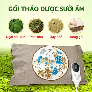 Gối Sưởi Thảo Dược Ngải Cứu – Liệu Pháp Thiên Nhiên Cho Giấc Ngủ An Lành