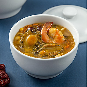 Thố tiềm Thố hầm gà bằng sứ hàng Long Phương