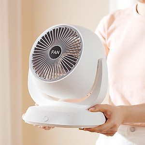 Quạt Tích Điện Để Bàn Fan F3 Xoay 180 Động Cơ Không Tiếng Ồn, 3 Cấp Độ Gió Siêu Mát, Cổng Sạc Nhanh Type-C - Giao Màu Ngẫu Nhiên - Hàng Chính Hãng